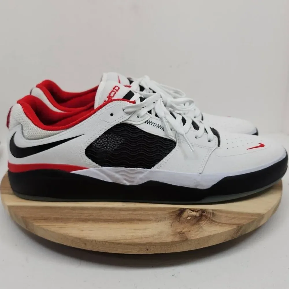 Nike Ishod Wair Premium SB Mens White Black Red Size 13